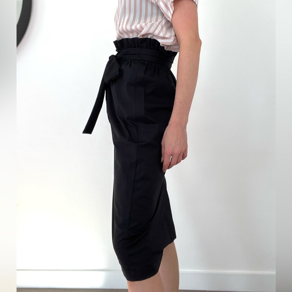 NWOT Black High Rise Ruffle Pencil Skirt - Picture 3 of 4